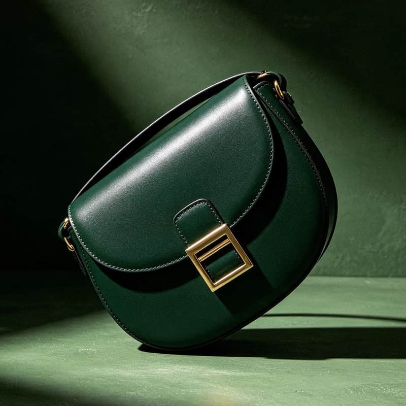 Zepilas Emerald Green Vintage Satchel